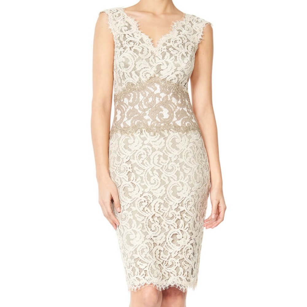Lace Sheath Cocktail Dress